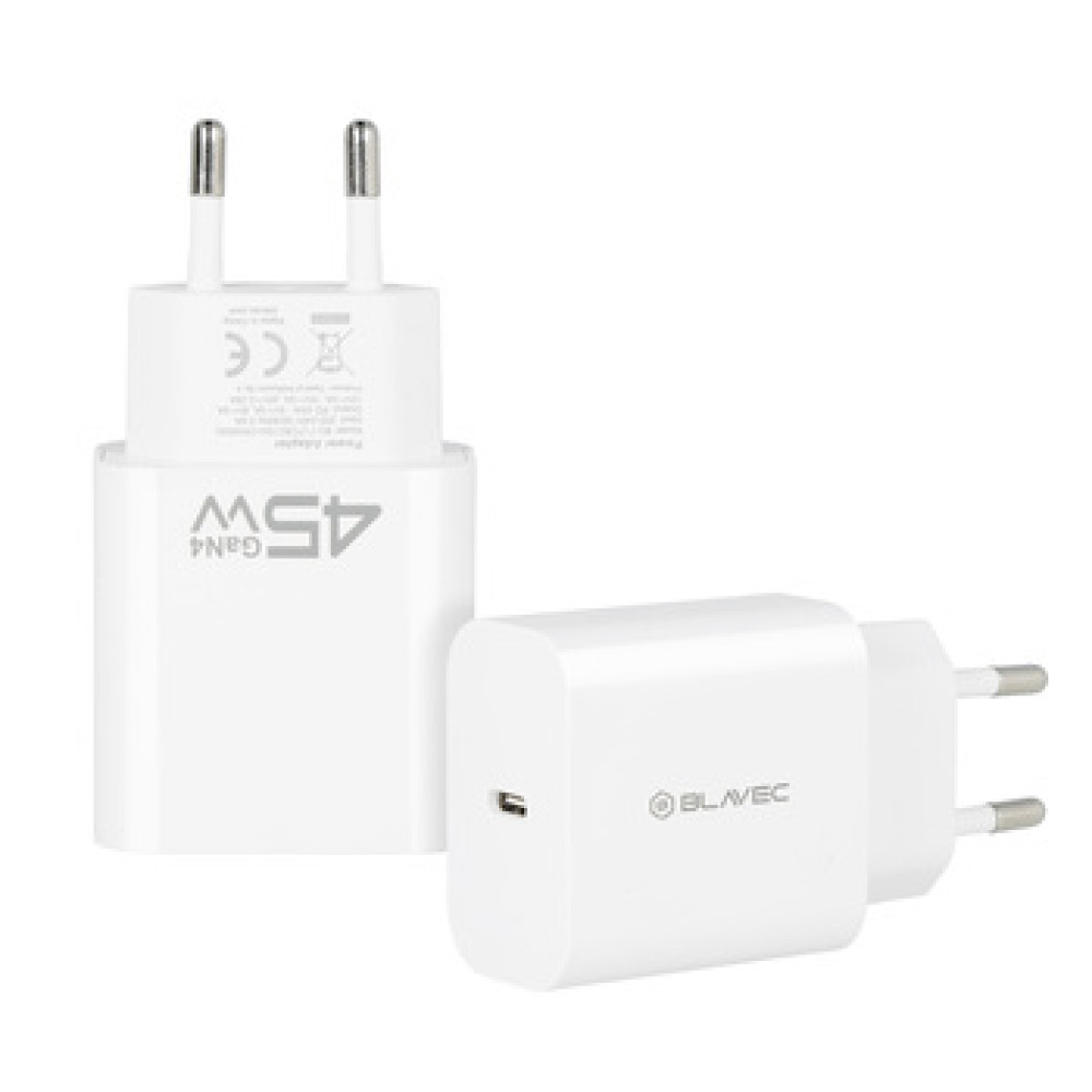 Blavec BC-7 GaN4 Wall Charger - Type C - PD QC 45W 3A white