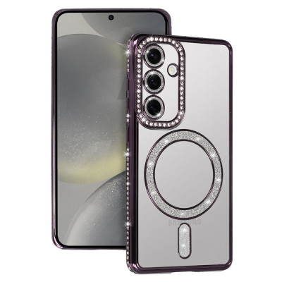 Bling Magsafe Case for Samsung Galaxy A16 4G/5G purple