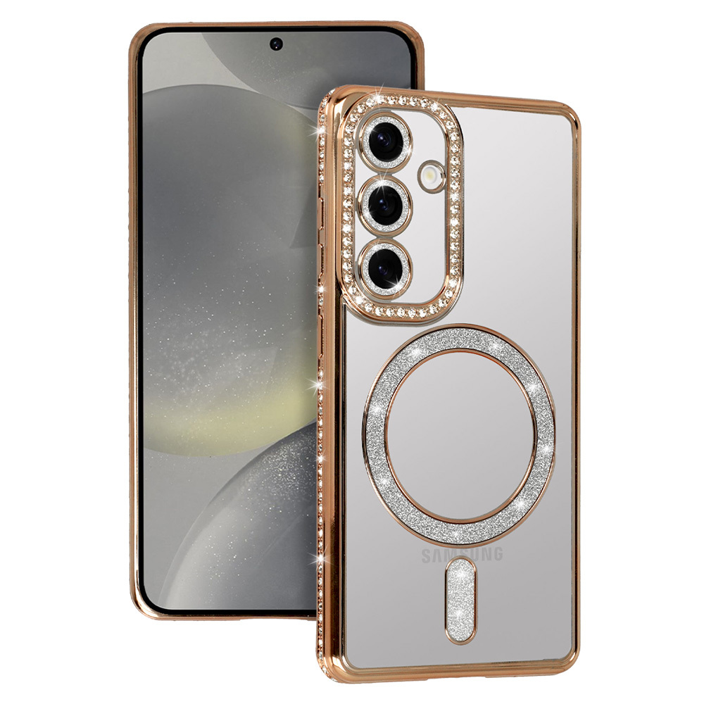 Bling Magsafe Case for Samsung Galaxy A16 4G/5G gold