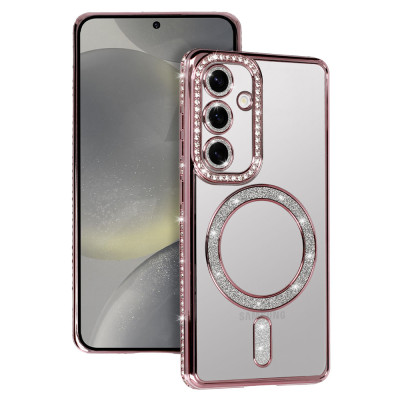 Bling Magsafe Case for Samsung Galaxy A26 5G pink