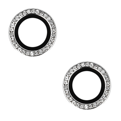 Tempered Glass HARD DIAMOND for camera (LENS) for Iphone 14/14 Plus/16e silver (lens 2 pieces)