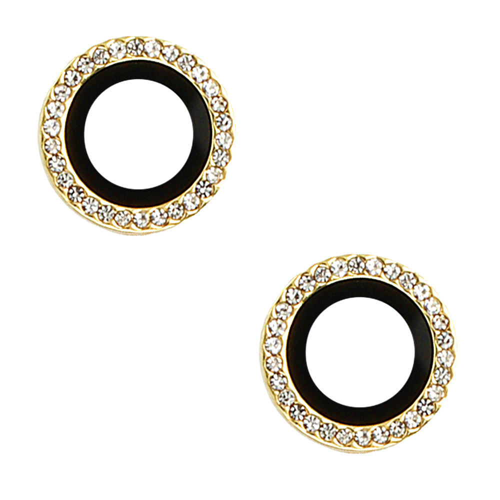 Tempered Glass HARD DIAMOND for camera (LENS) for Iphone 14/14 Plus/16e gold (lens 2 pieces)