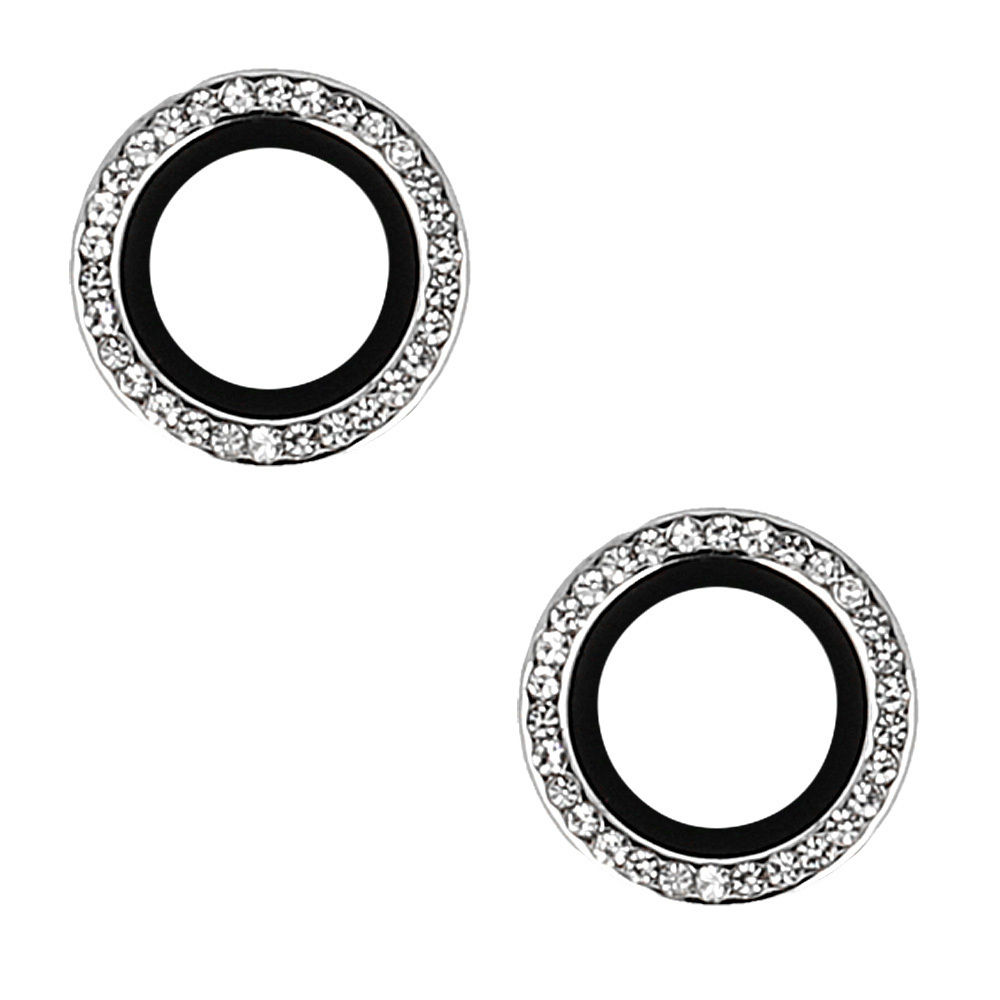 Tempered Glass HARD DIAMOND for camera (LENS) for Iphone 16/16 Plus silver (lens 2 pieces)