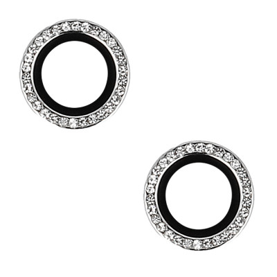 Tempered Glass HARD DIAMOND for camera (LENS) for Iphone 16/16 Plus silver (lens 2 pieces)