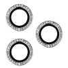 Tempered Glass HARD DIAMOND for camera (LENS) for Iphone 16 Pro/16 Pro Max silver (lens 3 pieces)