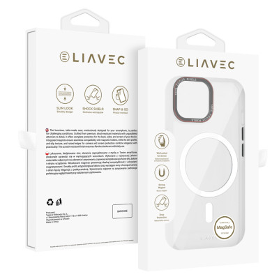 Liavec Hybrid Magsafe Clear Case for Iphone 15