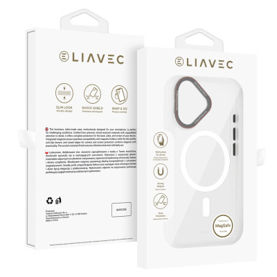 Liavec Hybrid Magsafe Clear Case for Iphone 16