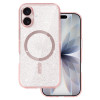 Glitter Magsafe Case for Iphone 17 pink clear
