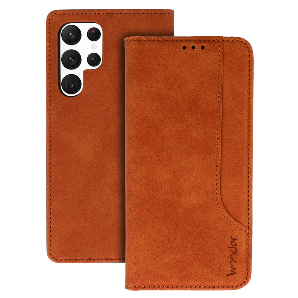 Wonder Prime Case for Samsung Galaxy S22 Ultra brown