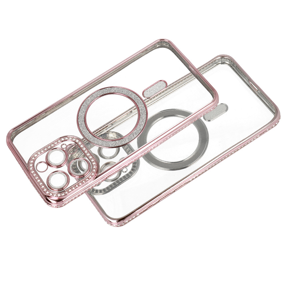 Bling Magsafe Case for Iphone 13 pink