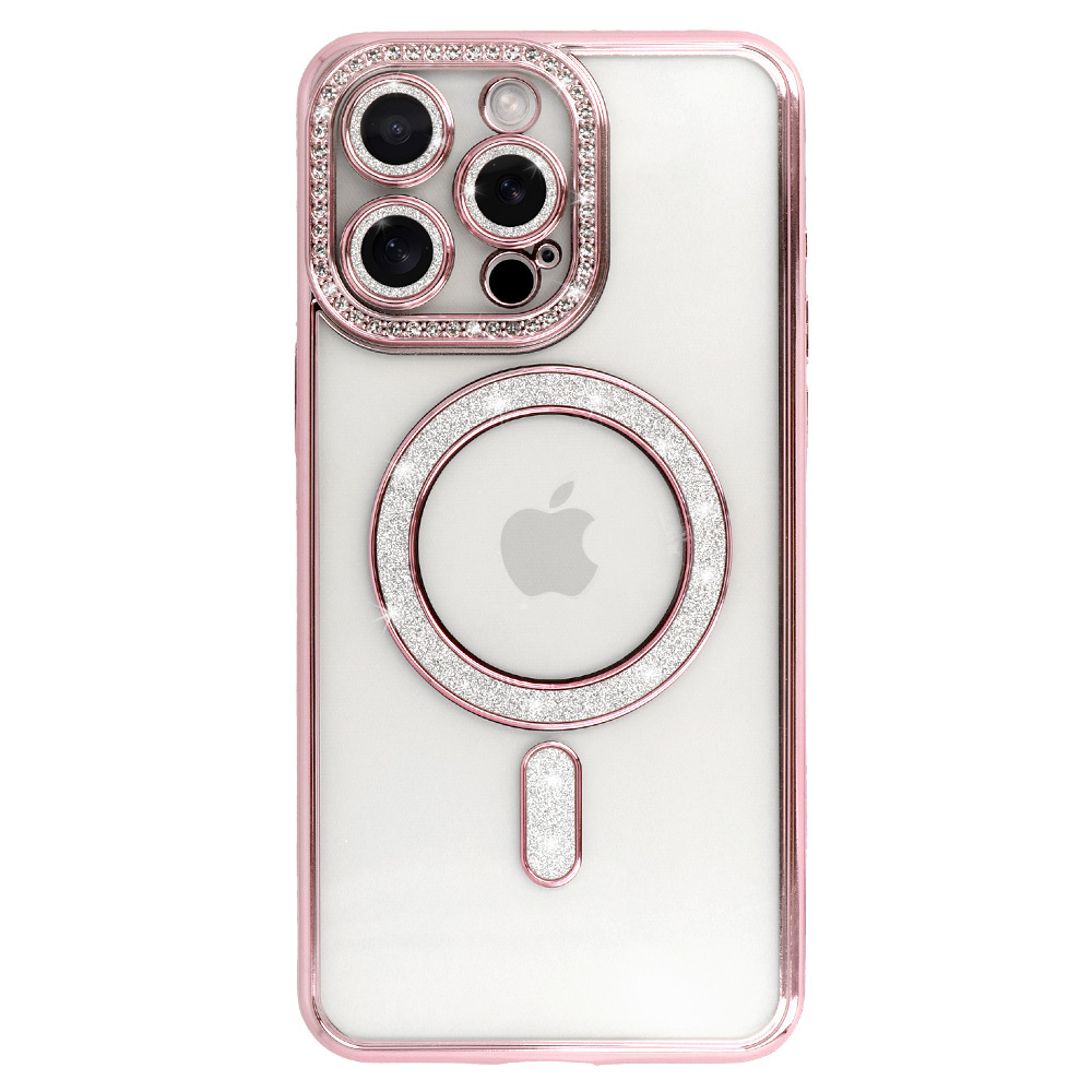 Bling Magsafe Case for Iphone 16 pink