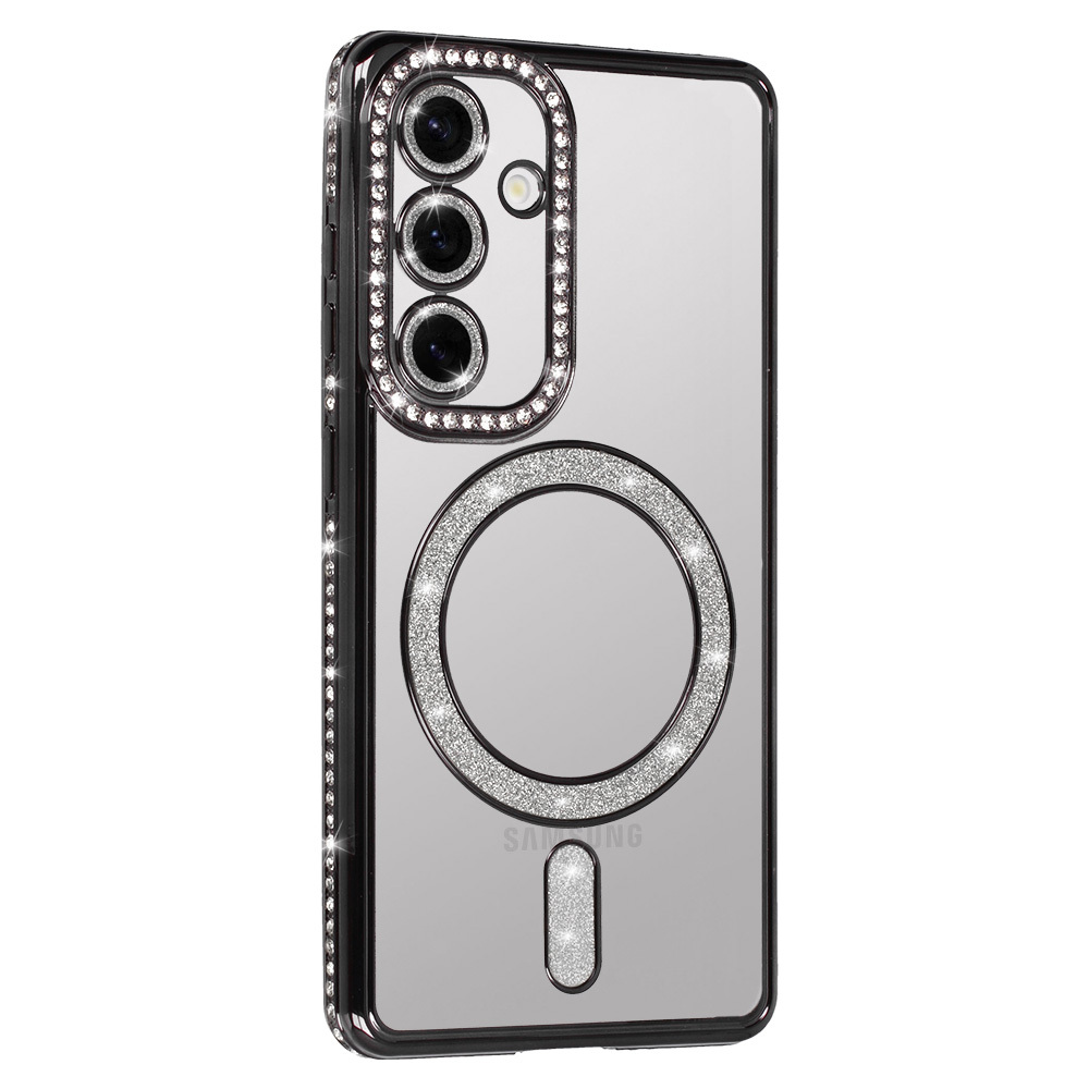 Bling Magsafe Case for Samsung Galaxy A35 5G black
