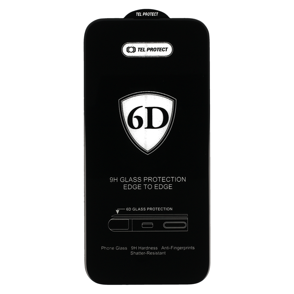 Tel Protect Full Glue 6D Tempered Glass for REALME 9 4G/9 PRO PLUS BLACK