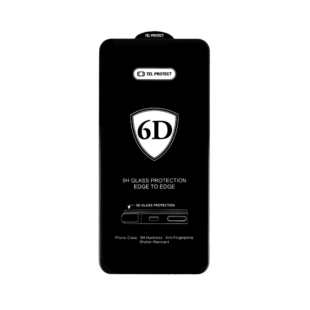 Tel Protect Full Glue 6D Tempered Glass for SAMSUNG GALAXY S22/S23 BLACK (with fingerprint unlock)