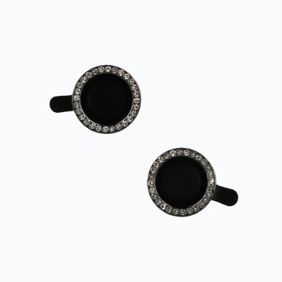 Tempered Glass HARD DIAMOND for camera (LENS) for Iphone 15/15 Plus black (lens 2 pieces)