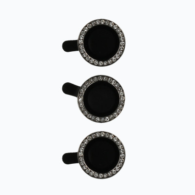 Tempered Glass HARD DIAMOND for camera (LENS) for Samsung Galaxy S23 black (lens 3 pieces)