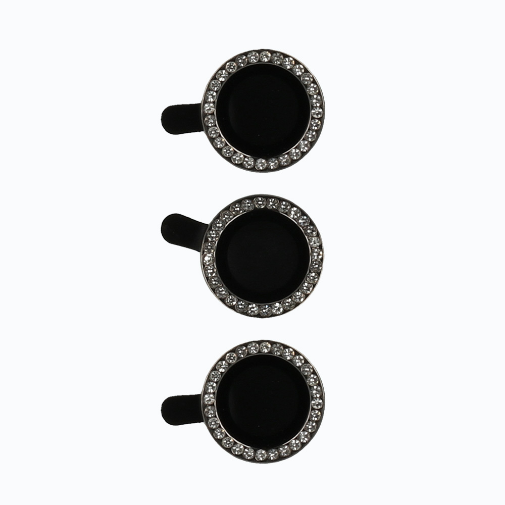 Tempered Glass HARD DIAMOND for camera (LENS) for Samsung Galaxy S24 Plus black (lens 3 pieces)