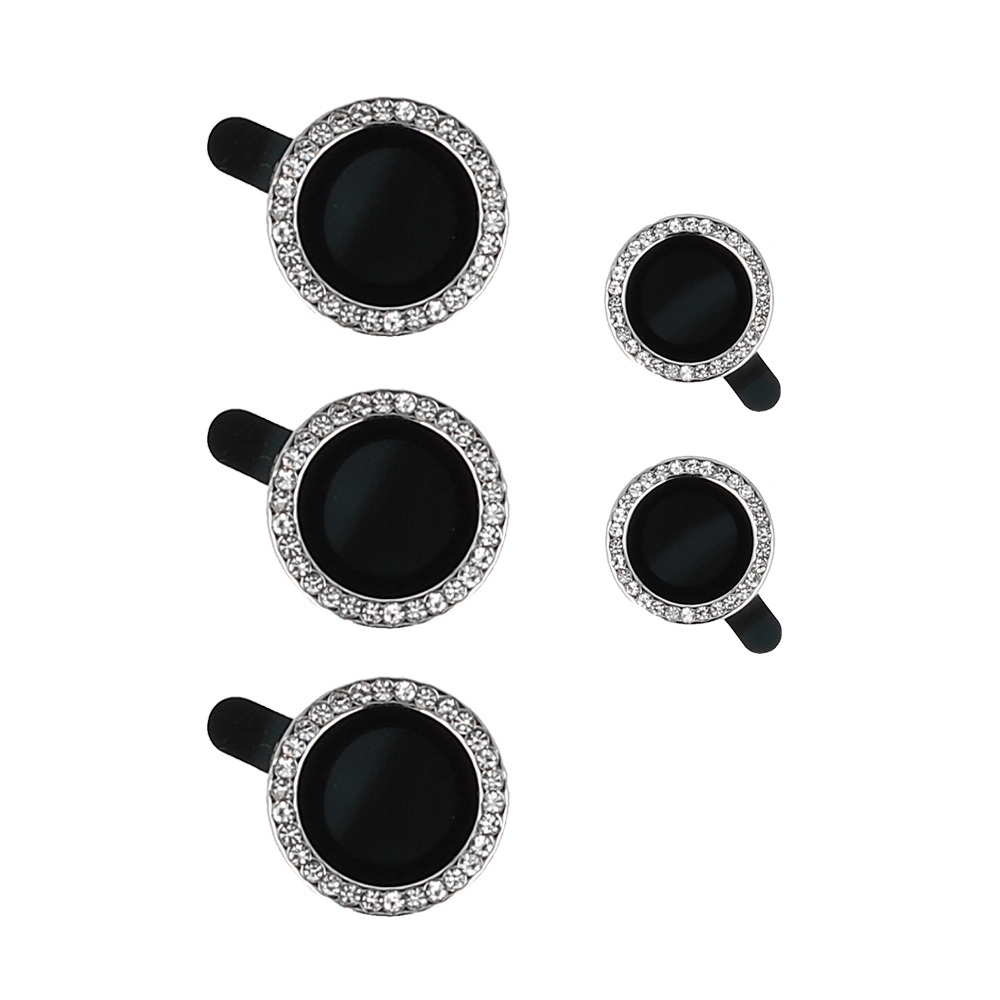 Tempered Glass HARD DIAMOND for camera (LENS) for Samsung Galaxy S24 Ultra silver (lens 5 pieces)