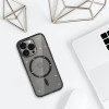 Glitter Magsafe Case for Iphone 14 Pro black clear