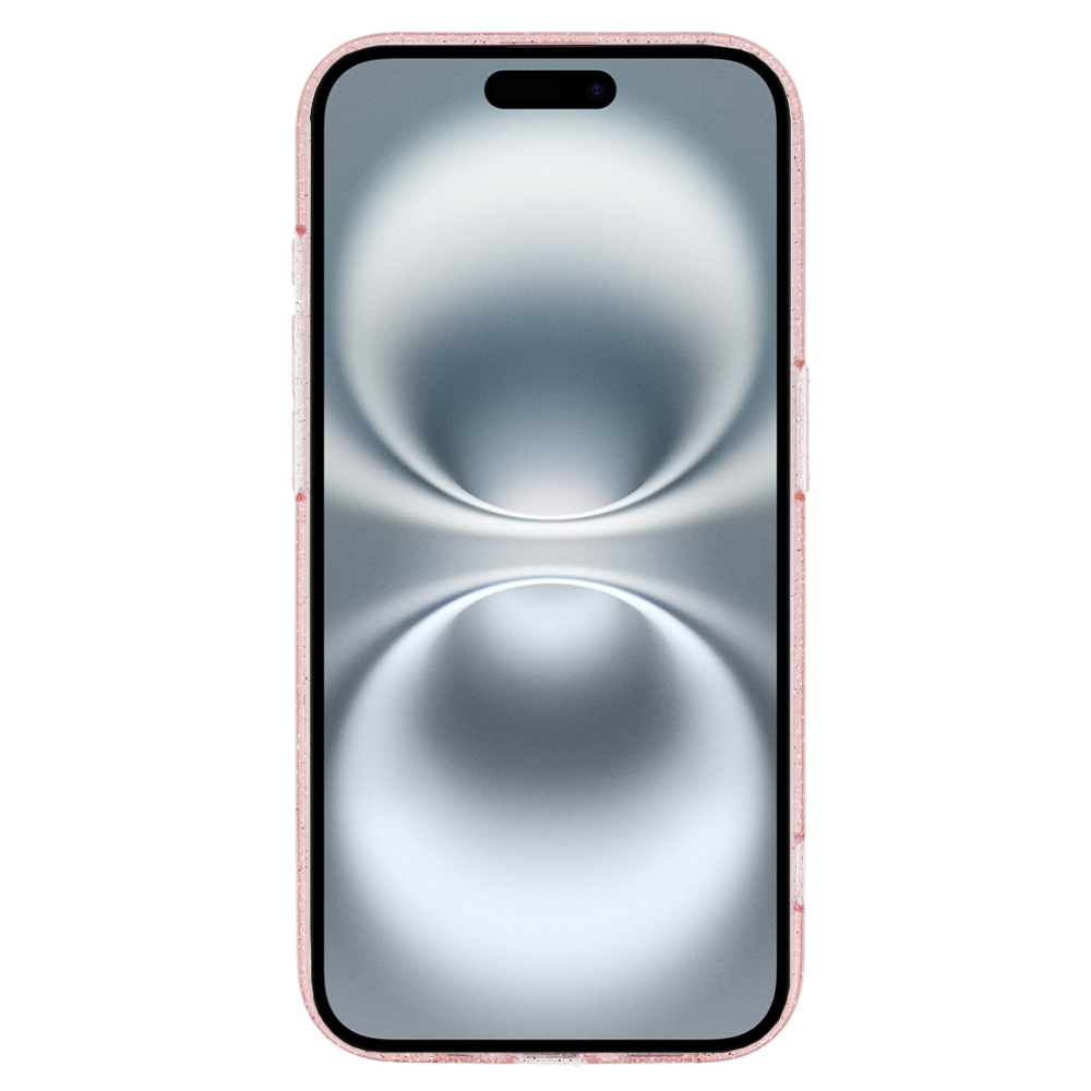 Glitter Magsafe Case for Iphone 16 pink clear