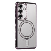Bling Magsafe Case for Samsung Galaxy S22 Ultra purple