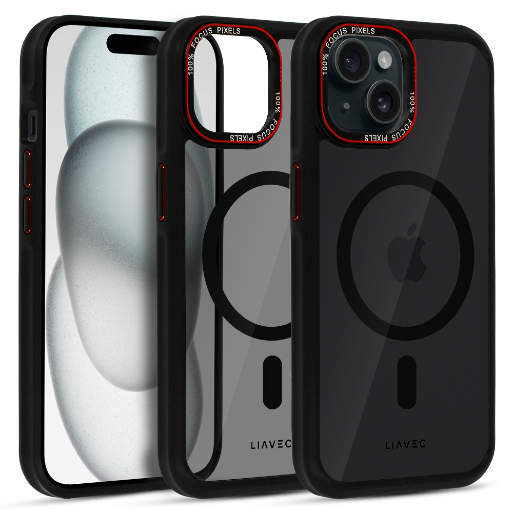 Liavec Hybrid Smoke Magsafe Case for Iphone 15
