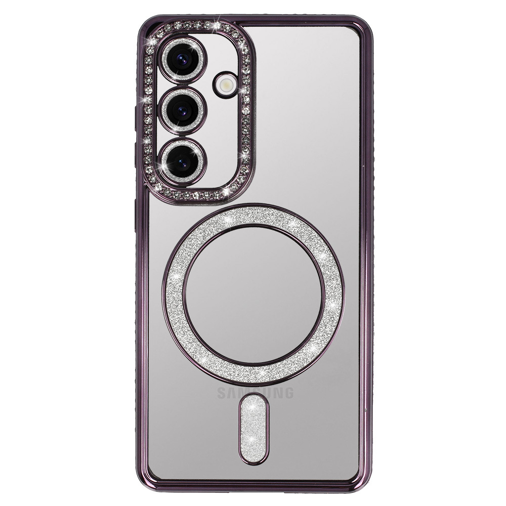 Bling Magsafe Case for Samsung Galaxy A36 5G purple