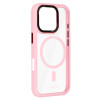 Liavec Hybrid Magsafe Clear Case for Iphone 16 Pro light pink