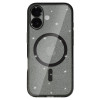Glitter Magsafe Case for Iphone 17 black clear