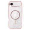Glitter Magsafe Case for Iphone 17 Air pink clear