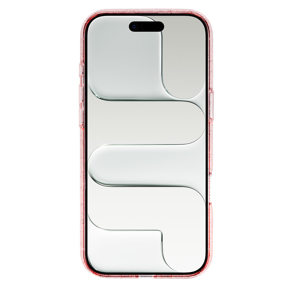 Glitter Magsafe Case for Iphone 17 Air pink clear