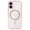 Glitter Magsafe Case for Iphone 17 pink clear
