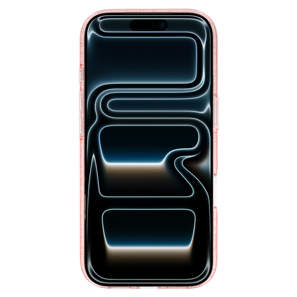 Glitter Magsafe Case for Iphone 17 Pro pink clear