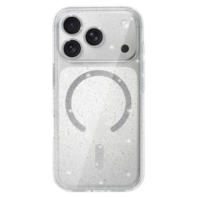 Glitter Magsafe Case for Iphone 17 Pro transparent