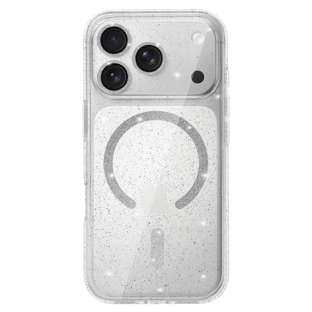 Glitter Magsafe Case for Iphone 17 Pro Max transparent