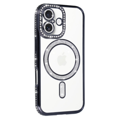 Bling Magsafe Case for Iphone 17 black