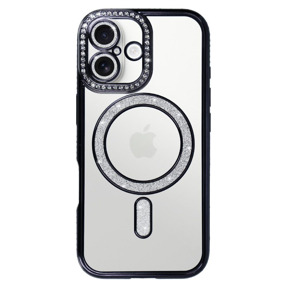 Bling Magsafe Case for Iphone 17 black