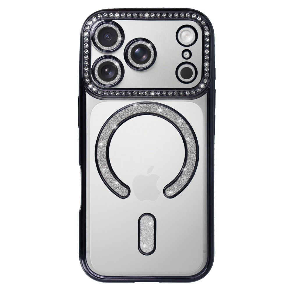 Bling Magsafe Case for Iphone 17 Pro black