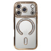Bling Magsafe Case for Iphone 17 Pro Max gold