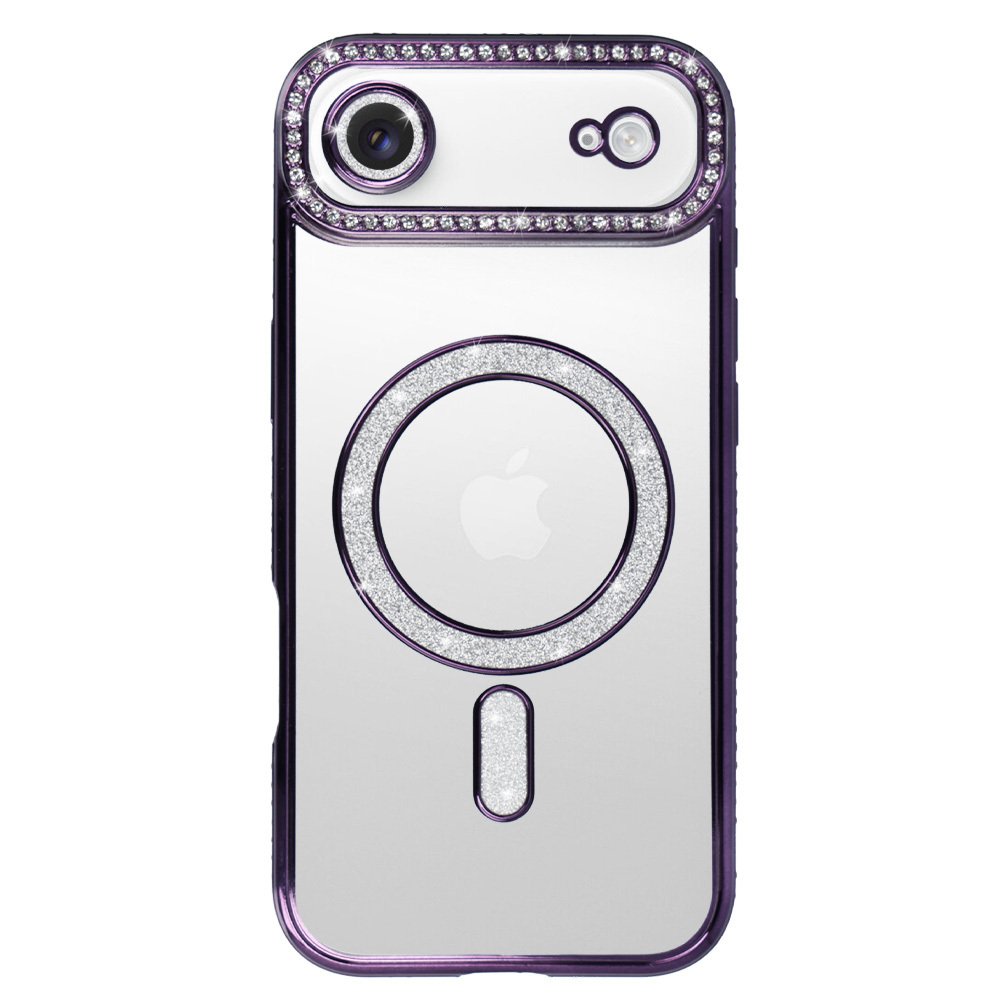 Bling Magsafe Case for Iphone 17 Air purple
