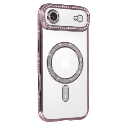 Bling Magsafe Case for Iphone 17 Air pink