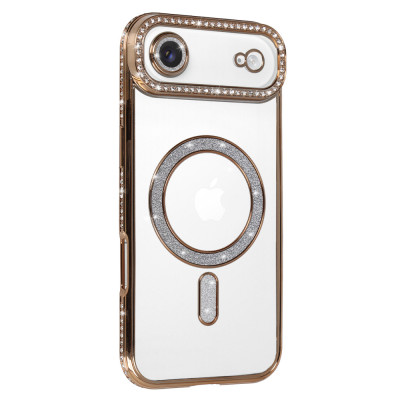 Bling Magsafe Case for Iphone 17 Air gold