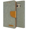 Θήκη Canvas Book Lenovo Vibe X3 - Πορτοφόλι - Γκρι/Καφέ (9433) - OEM