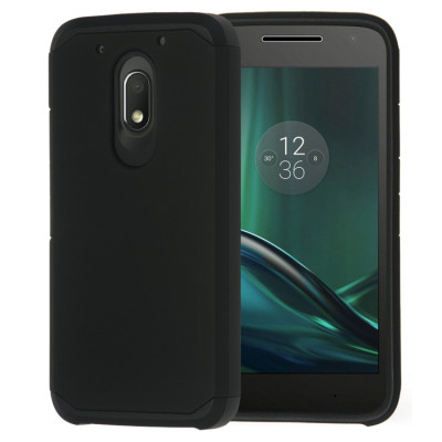 SHTL Ανθεκτική Θήκη Dual Armor Motorola Moto G4 Play - Black (138844)