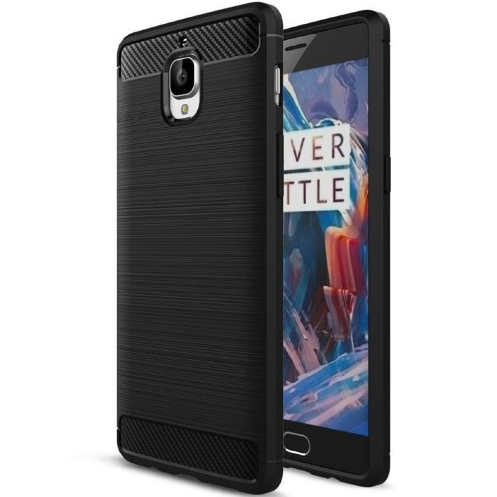 SHTL Θήκη TPU Carbon OnePlus 3/ 3T - Black (140148)