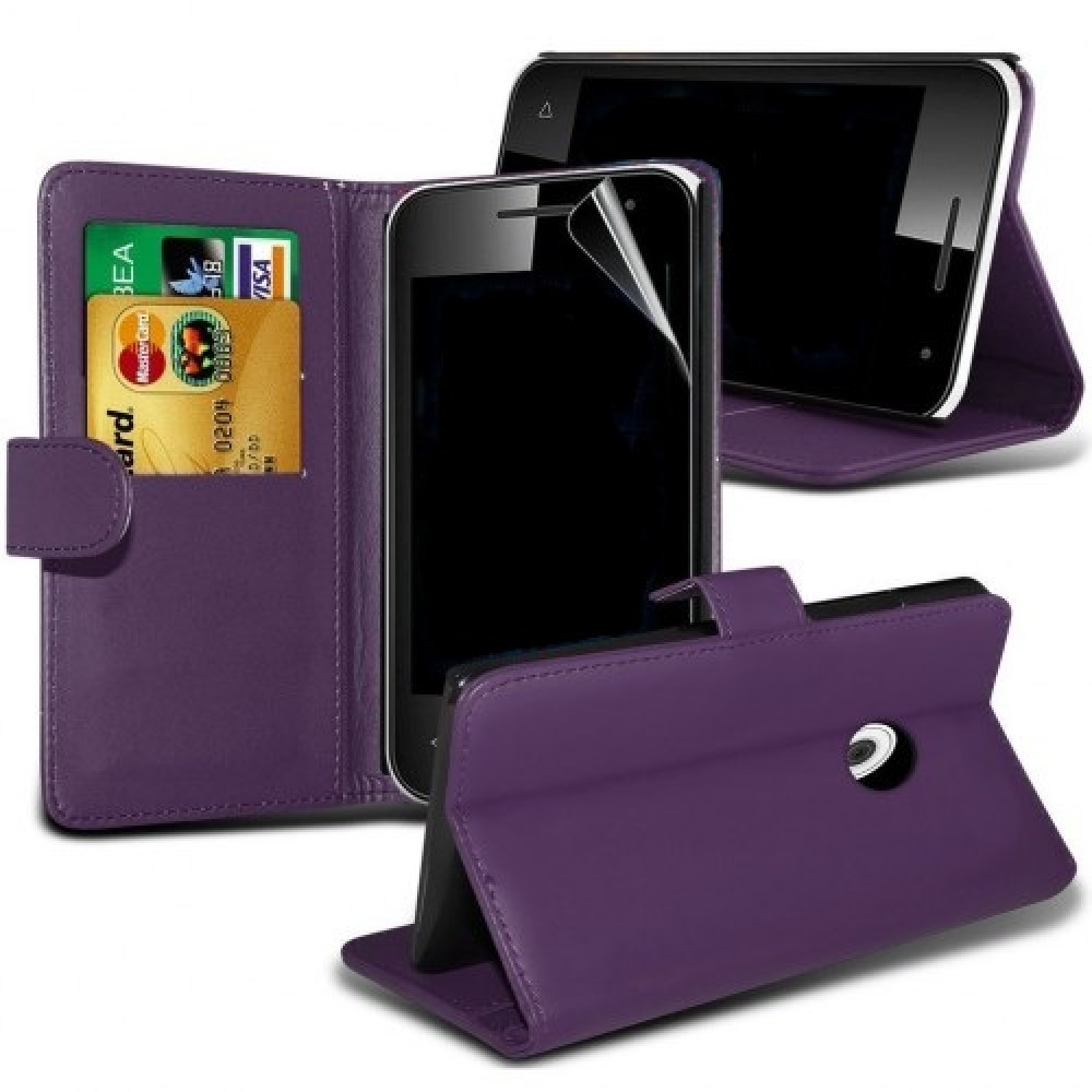 Θήκη Vodafone Smart First 7 - Πορτοφόλι - Μωβ (9674) - OEM