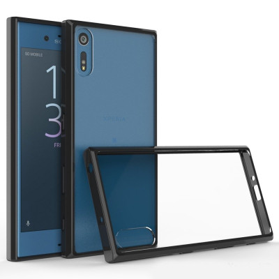 Cruzerlite Fusion Διάφανη Θήκη Sony Xperia XZ/ XZs με TPU Bumper - Black (XPERIAXZ-FENDER-Black)