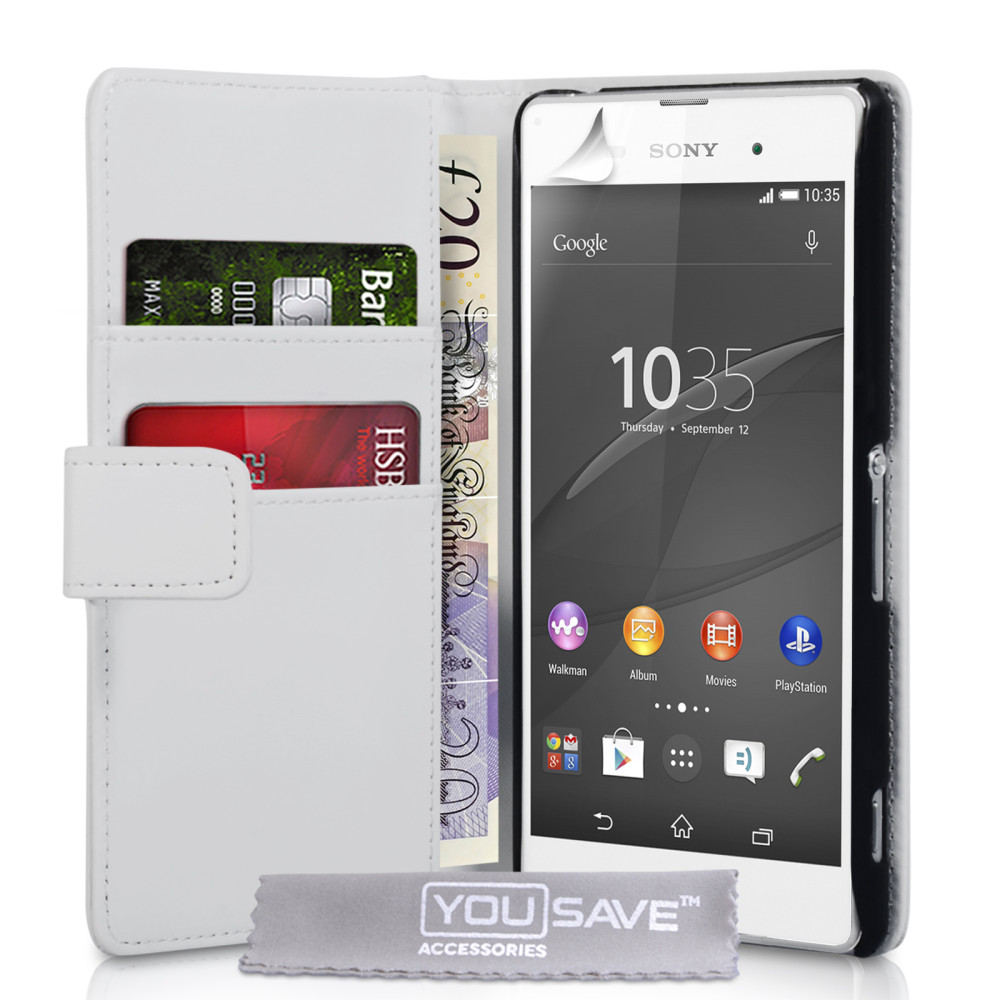 YouSave Θήκη - Πορτοφόλι Sony Xperia Z3+/Z4 (SE-HA03-Z119) - White