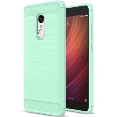 SHTL Θήκη TPU Carbon Xiaomi Redmi Note 4 - Mint (141732)