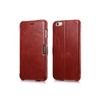 iCarer Vintage Series Side-Open Δερμάτινη Θήκη iPhone 6 Plus/6S Plus - Red (10062)